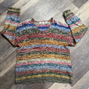 Liz Claiborne Crazy Horse Colorful Knit Sweater